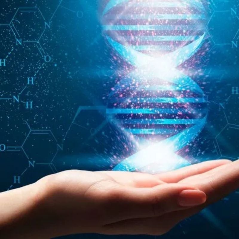 shop-mydna-comprehensive-5 A futuristic image of a hand holding a DNA double helix
